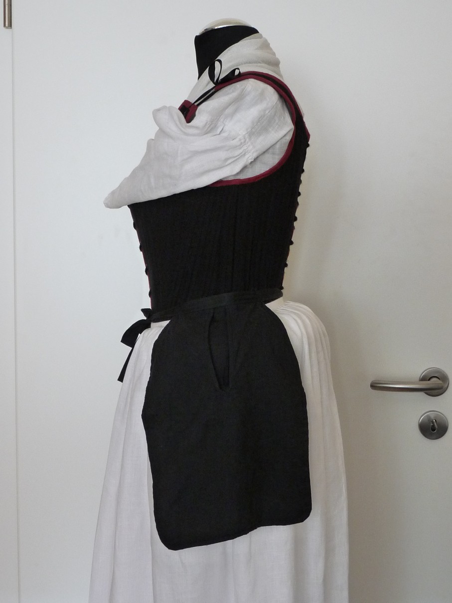 Rokoko Hüftkissen für Kostüm 18. Jahrhundert (weiß)